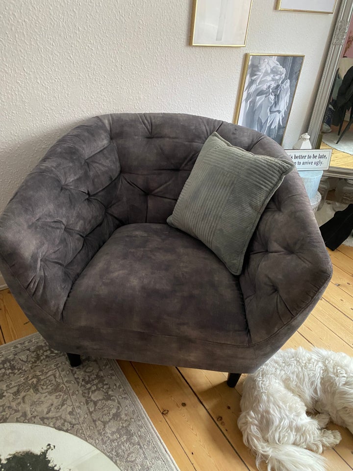 Sofagruppe, velour, 2 pers.