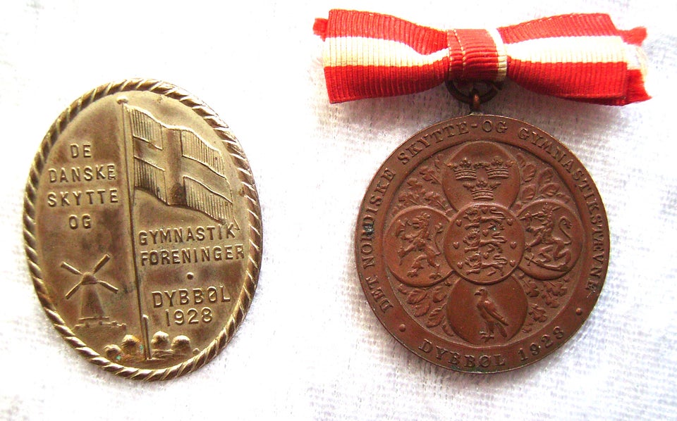 Medalje, DGI Dybbøl 1928 – emblem og