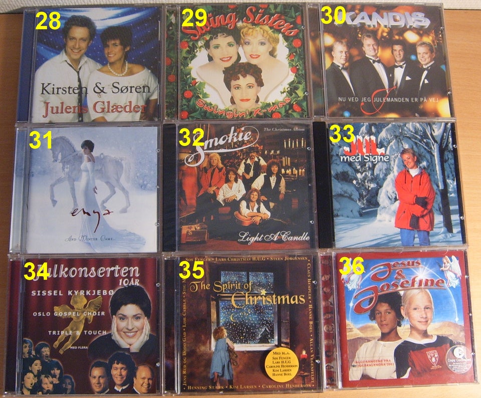 Various: Jule CD-albums, pop