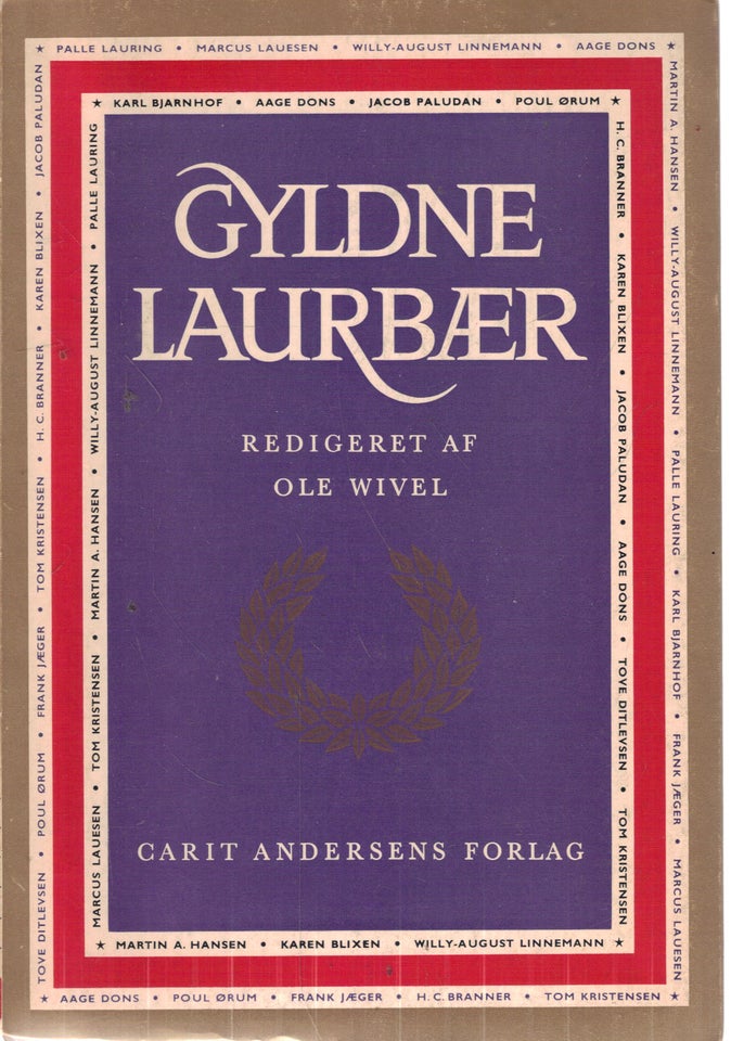 Gyldne laurbær - en antologi, -,