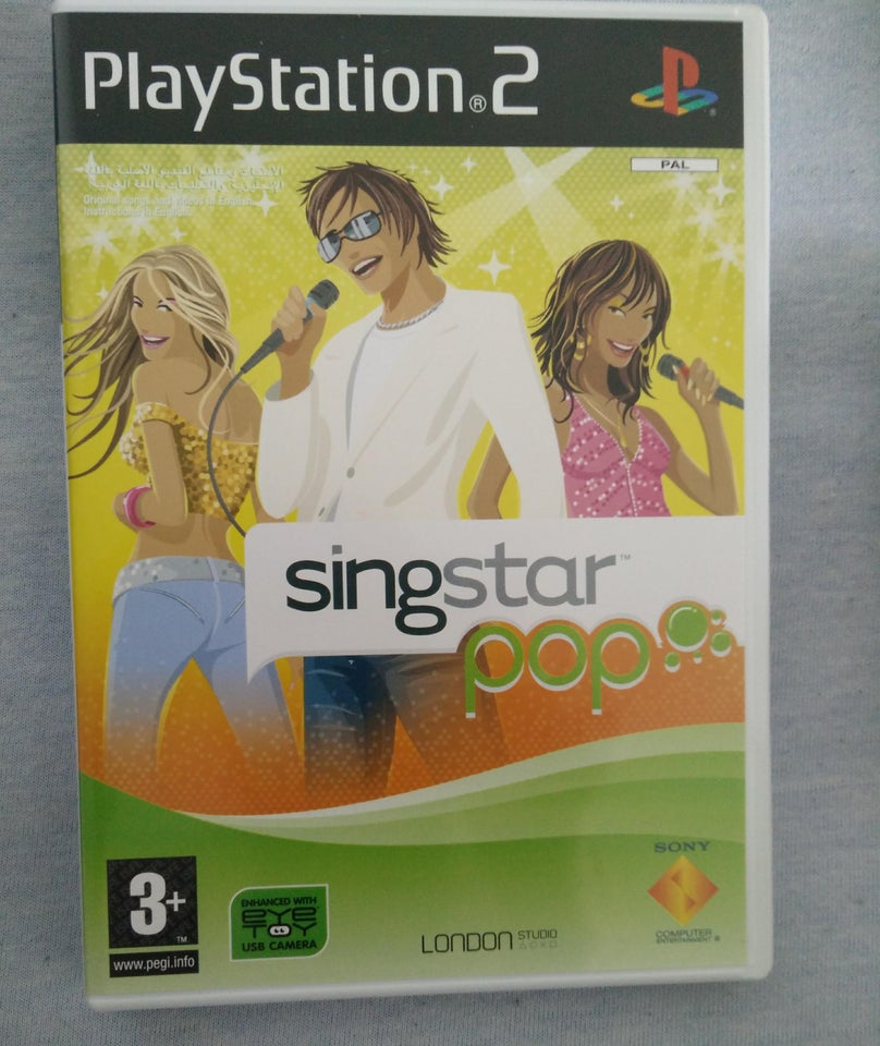 Singstar Pop med 2 mikrofoner, PS2