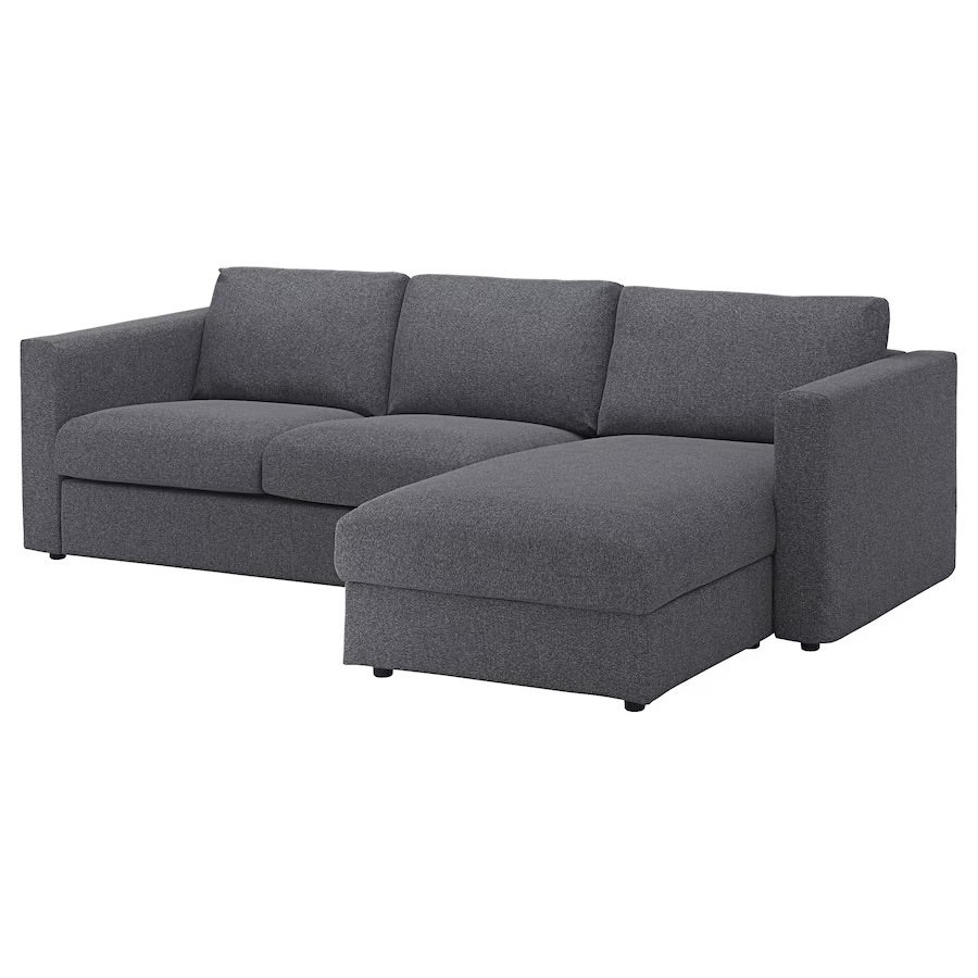 Sofa, polyester, 3 pers.