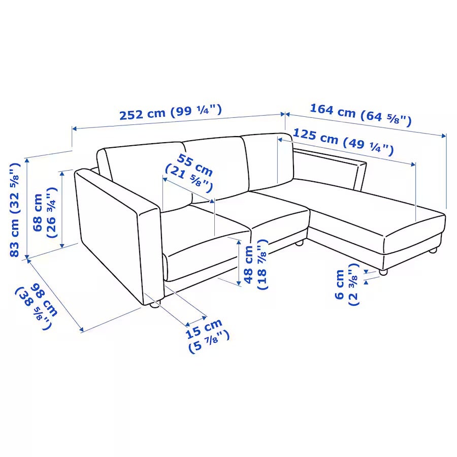 Sofa, polyester, 3 pers.