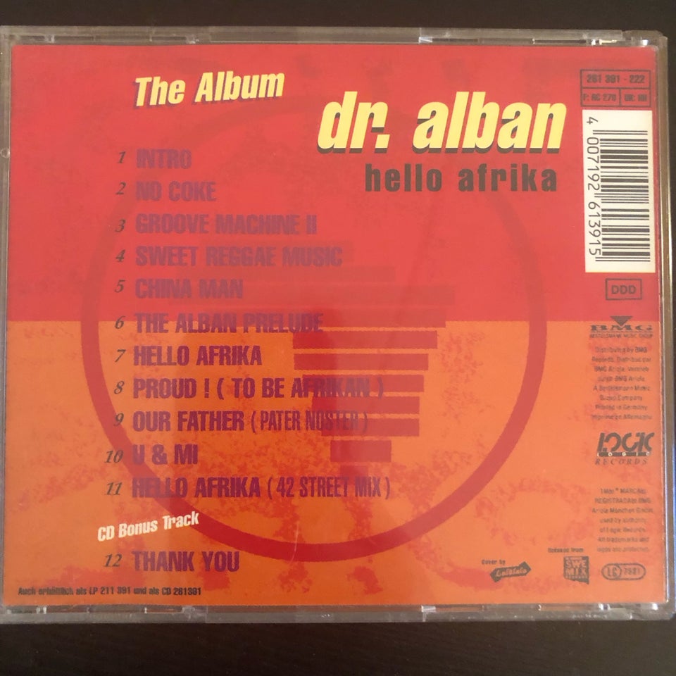 Dr. Alban : Hello Afrika (The