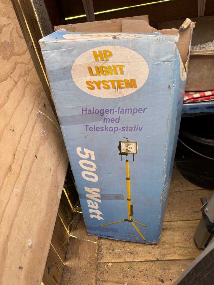 Arbejdskampe halogen 500 W HP