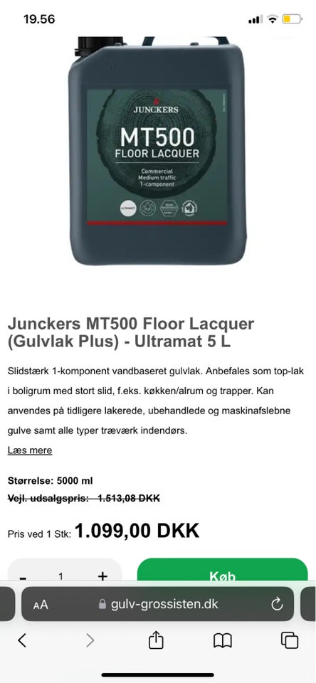 Junckers MT 500 gulvlack