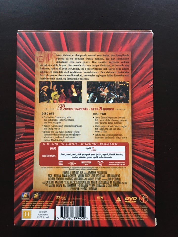 Moulin Rouge, DVD, musical/dans