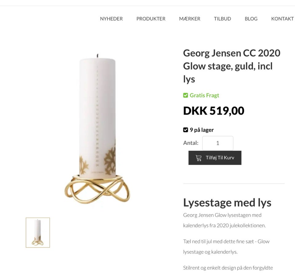 Lysestager , Georg Jensen