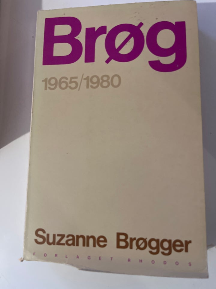 Brøg 1965/1980, Suzanne Brøgger,