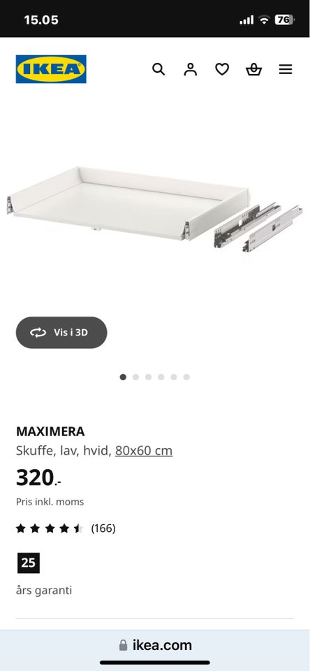 Skuffeskab, Ikea Maximera