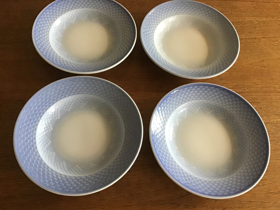 Porcelæn, Tallerkner , Blå tone