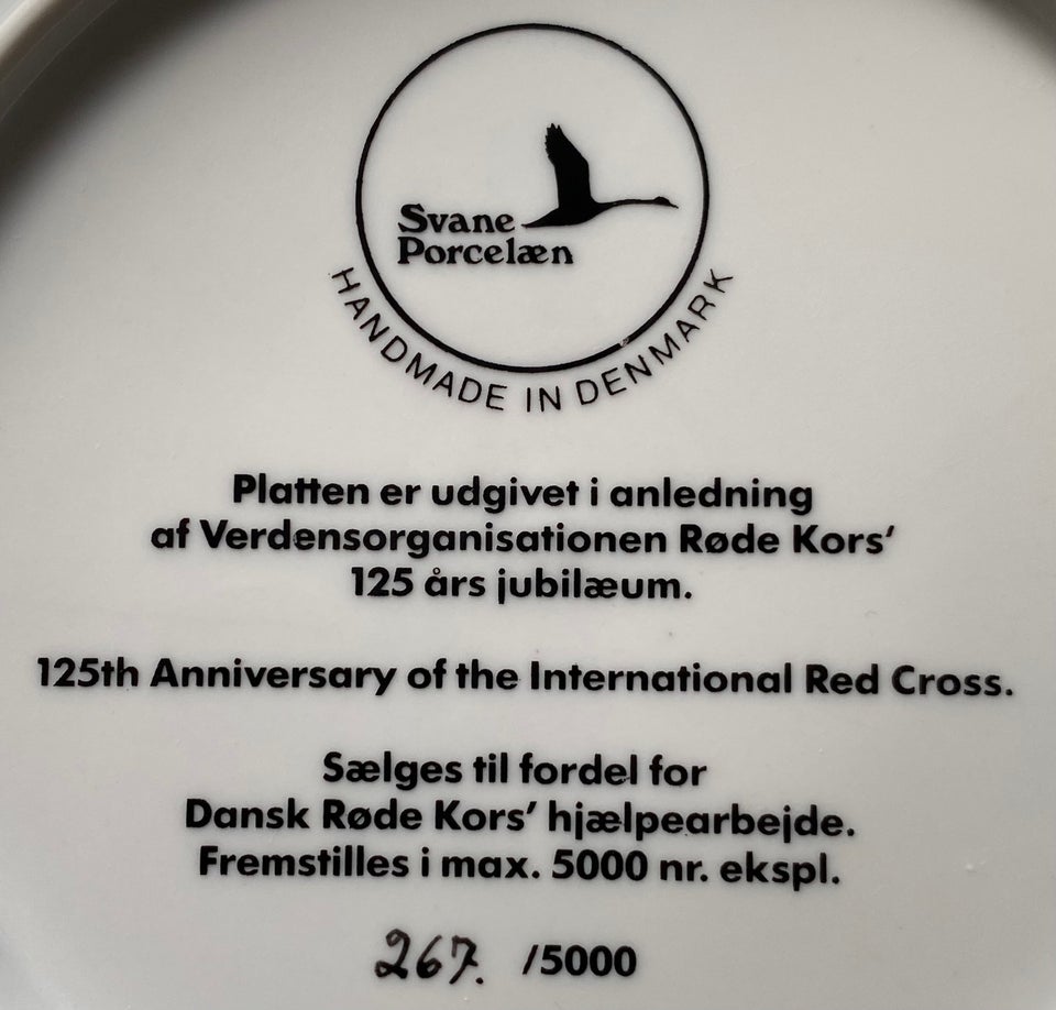Røde Kors 125 år - 1863-1988 Svane