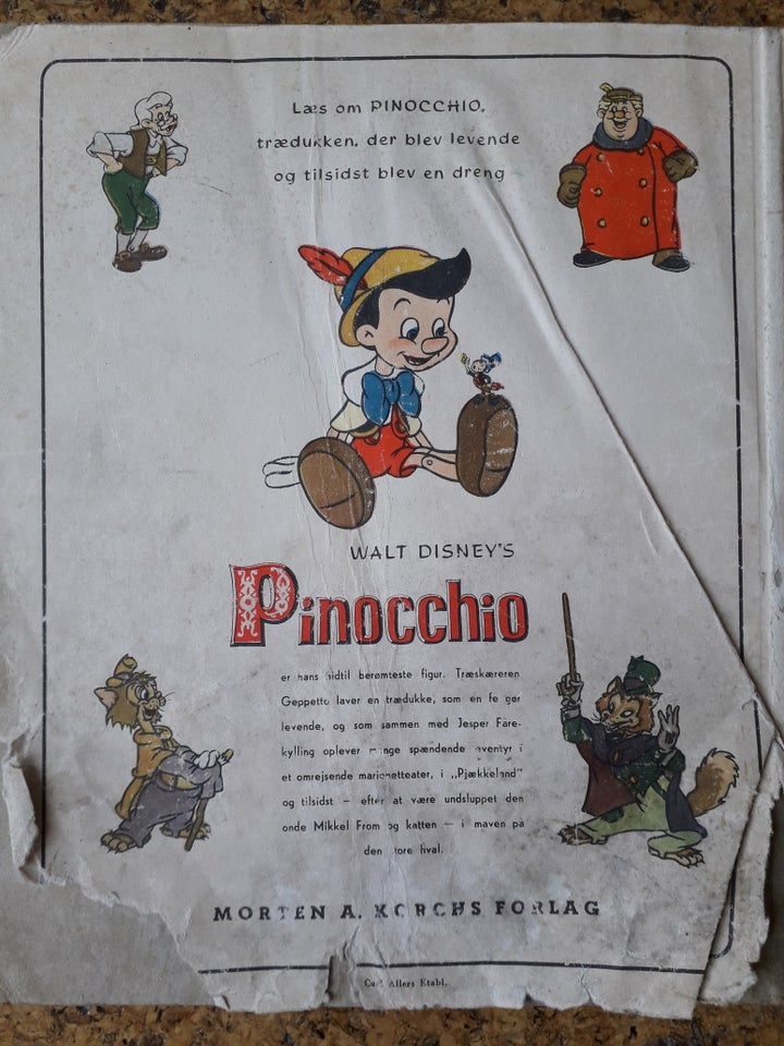 Tegneserier, Pinocchio