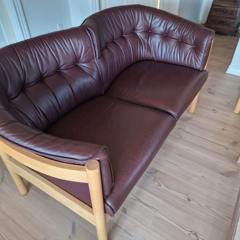 Sofa læder 2 pers