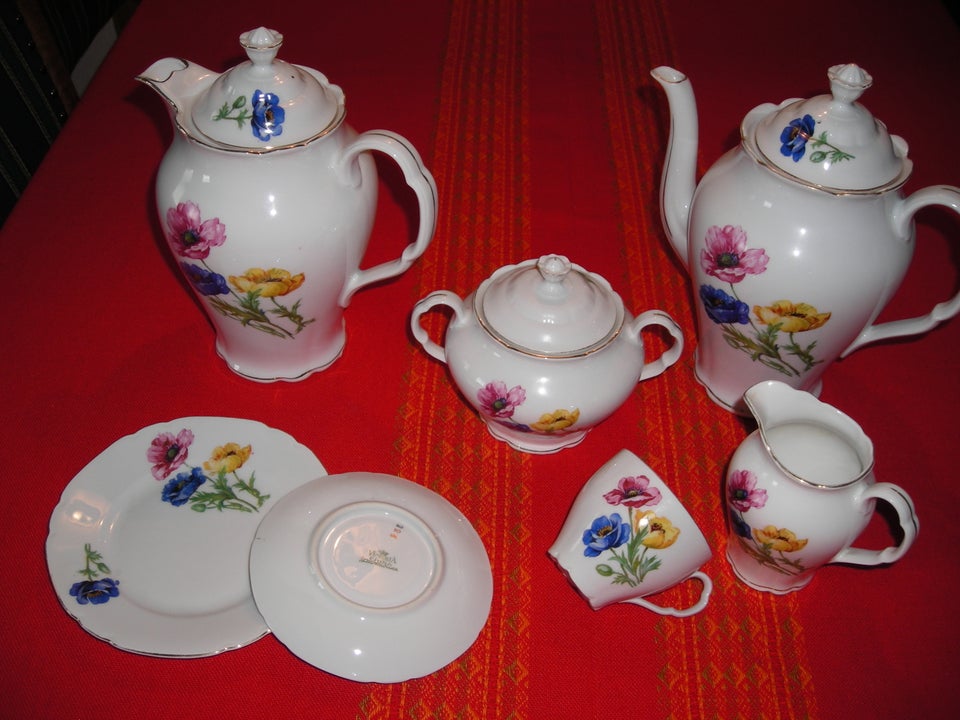 Porcelæn, ældre kaffestel,