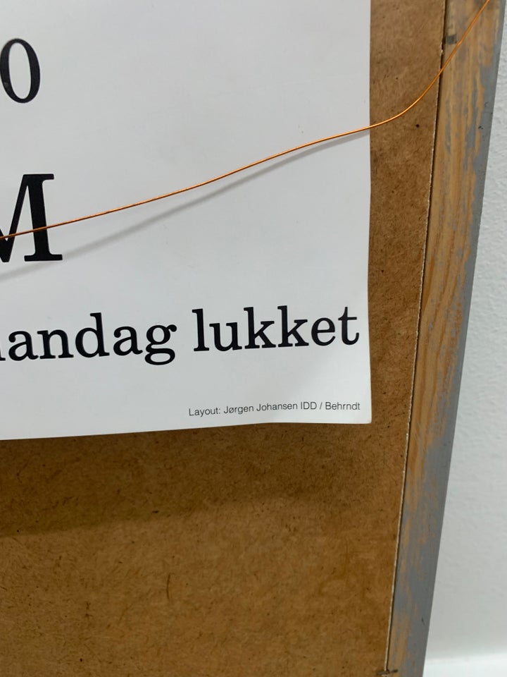 Udstillingsplakat  Ejler Bille