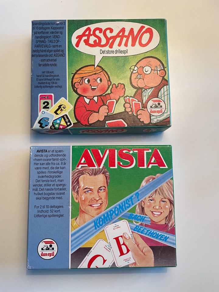 Avista og Assano, Familiespil,