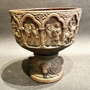Keramik Døbefond -keramik skål -