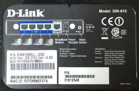 Router, wireless, D-Link