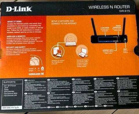 Router, wireless, D-Link