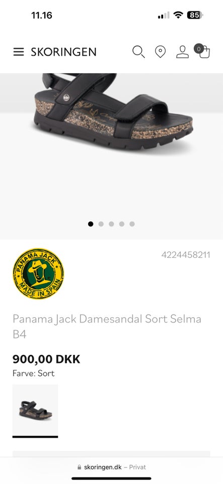 Sandaler, str. 38, Panama Jack