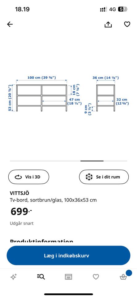 Tv bord Ikea