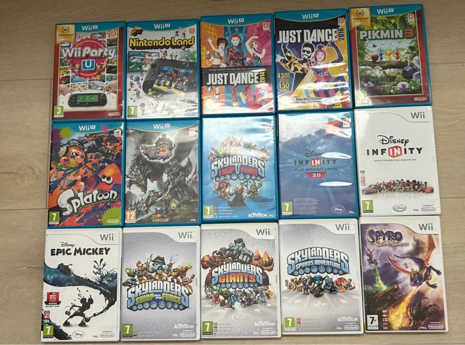 15 Wii spil - Skylander og Disney