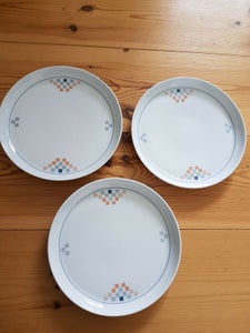 Porcelæn 3 middagstallerkner