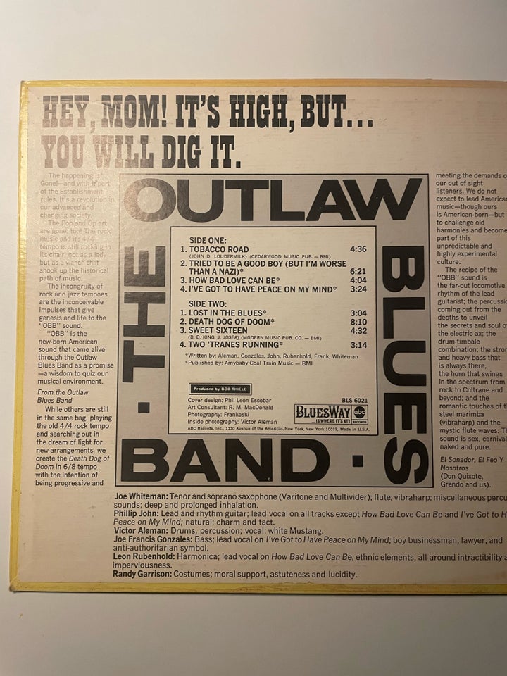 LP The outlaw blues Band Blues