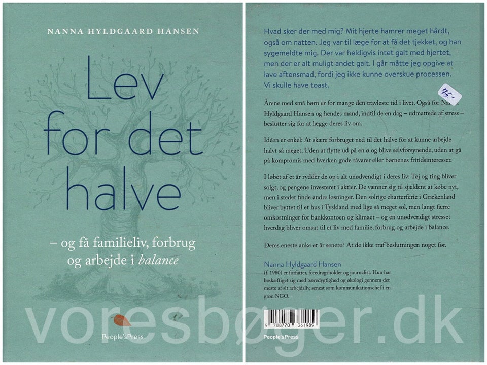 Lev for det halve, emne: økonomi