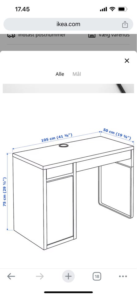 Skrive-/computerbord IKEA