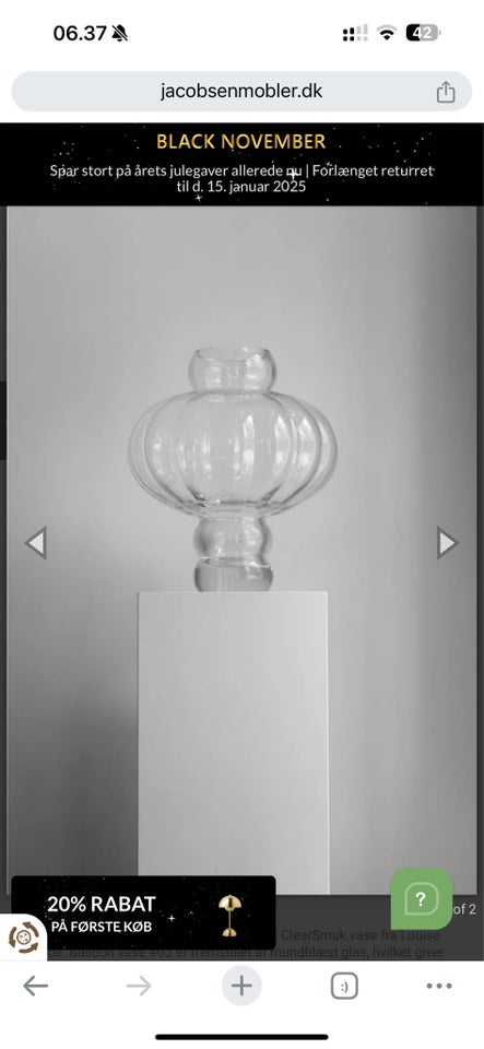 Ballon vase, Louise Roe