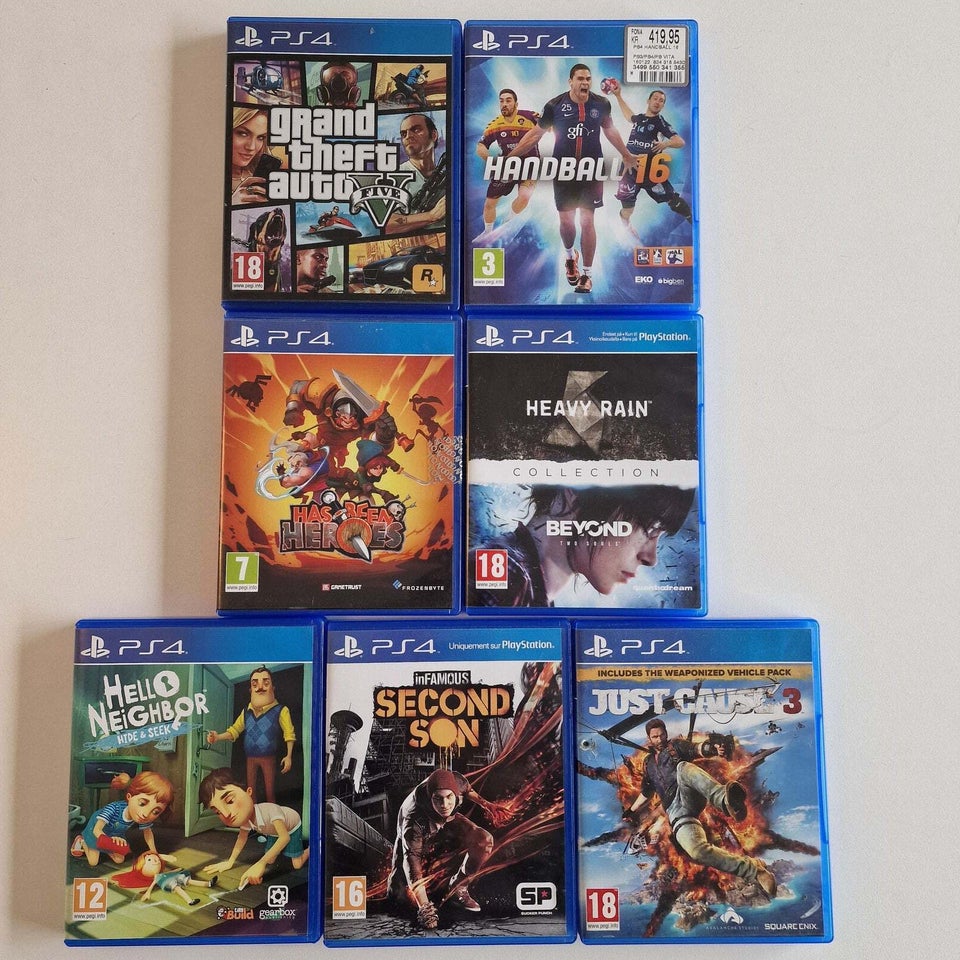 Playstation 4 Blandet Lot , PS4,