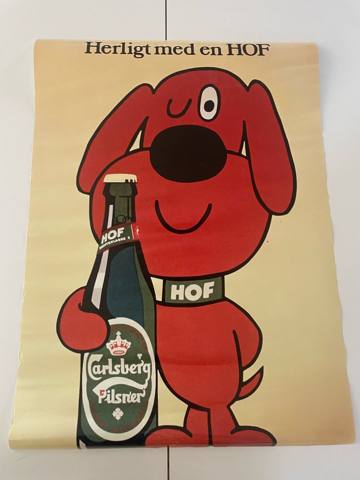 Plakat, motiv: Carlsberg hund, b: