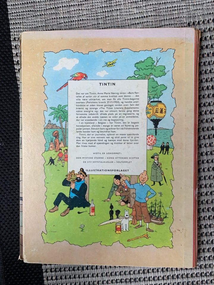 Tintin (solgt)nr 2, Tegneserie