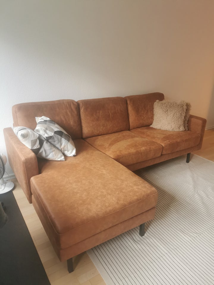 Sofa m/chaiselong, vendbar