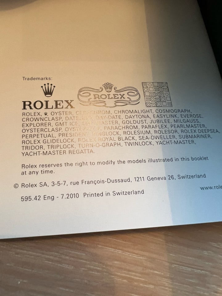 Herreur, Rolex