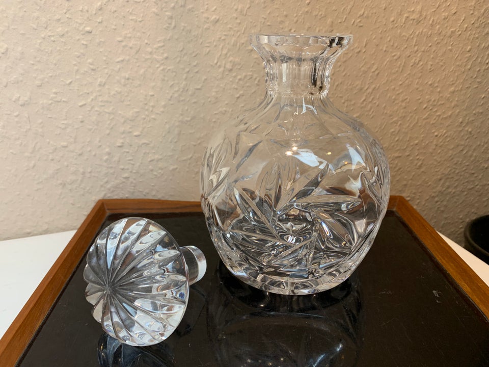 Glas, Vintage karaffel krystal,