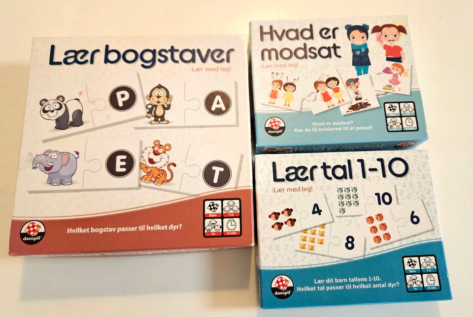 Lær bogstaver, tal og hvad er