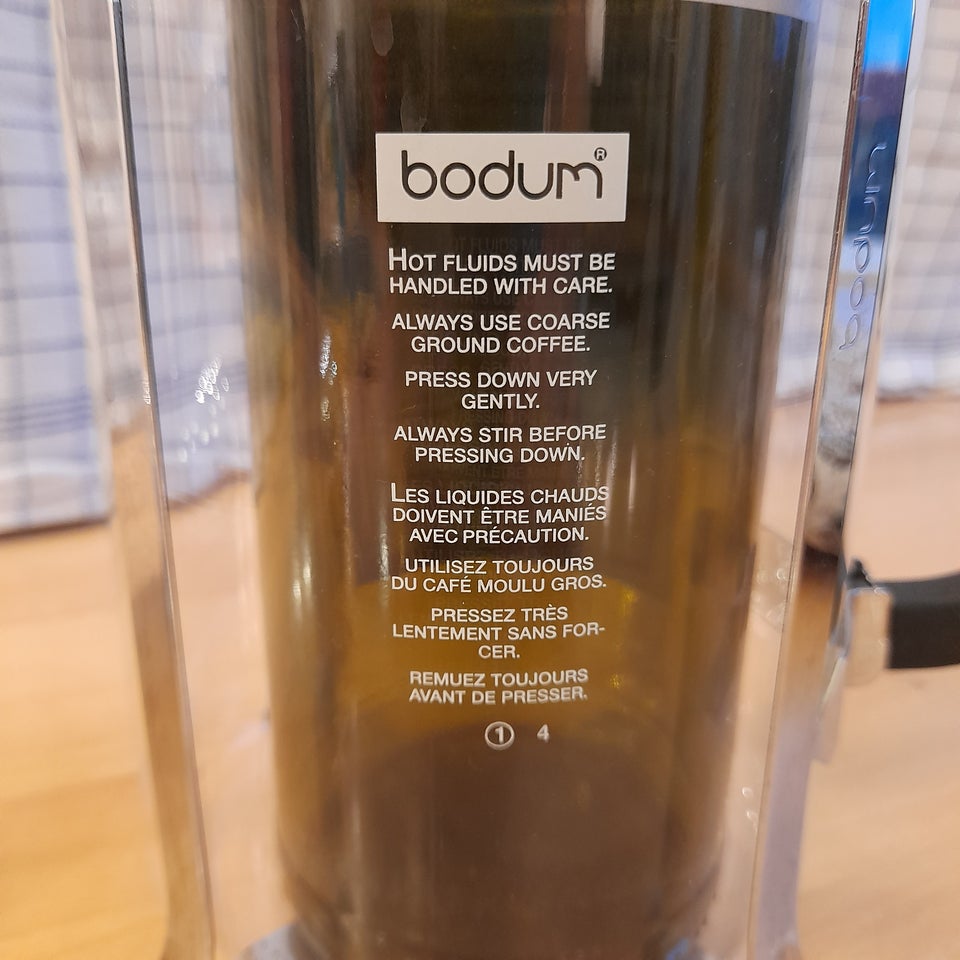 Stempelkande kaffebrygger, Bodum