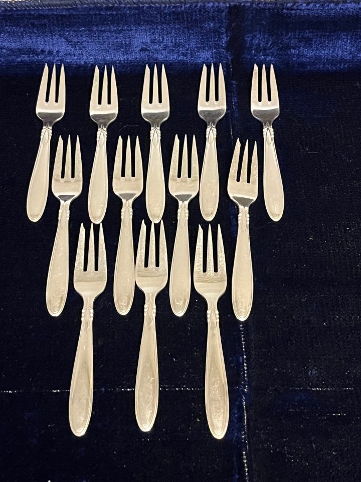 Sølvtøj Sextus kage gafler