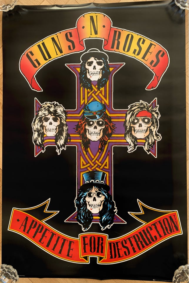 Musik plakat, motiv: Guns N’ Roses