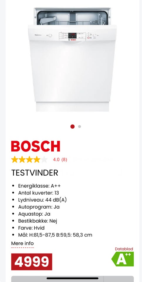 Bosch, energiklasse A++