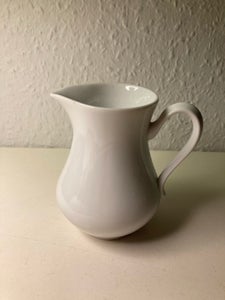 Porcelæn 10 cm hvid flødekande