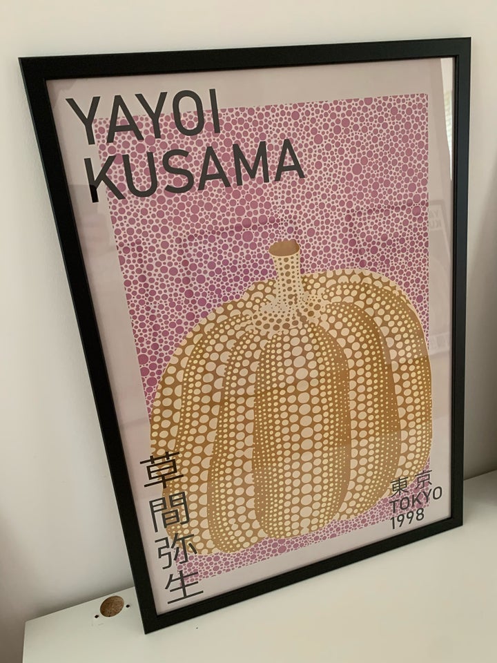 Plakat med ramme, Yayoi Kusama, b: