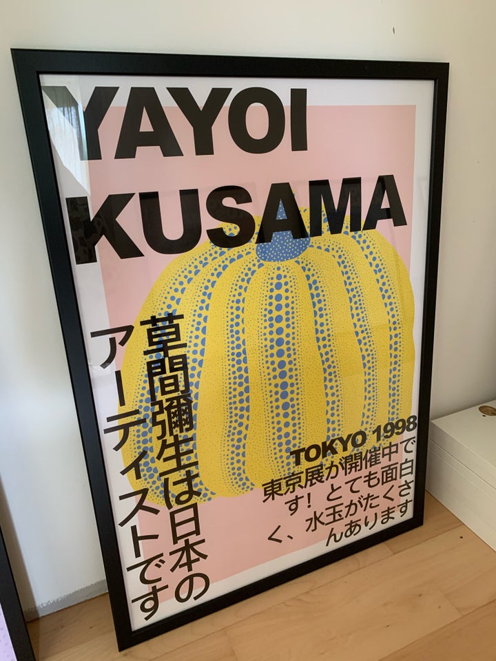 Plakat med ramme, Yayoi Kusama, b: