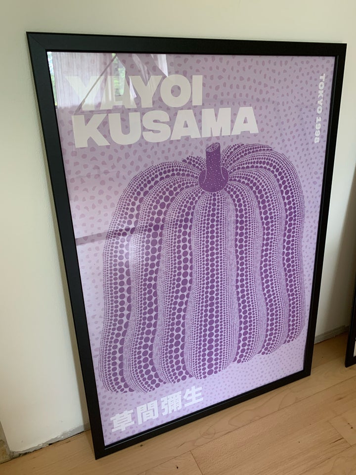 Plakat med ramme, Yayoi Kusama, b: