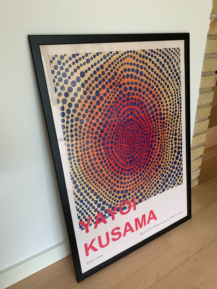 Plakat med ramme, Yayoi Kusama, b: