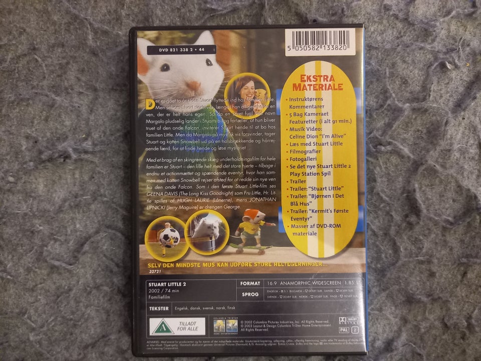 Stuart Little 2, DVD, animation