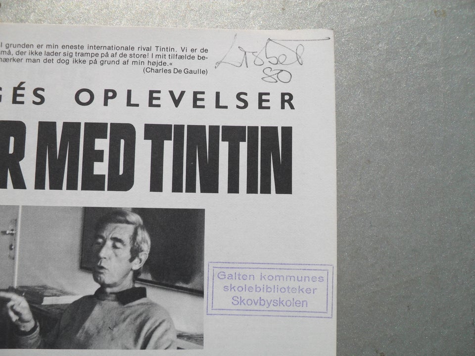 TINTIN HERGES OPLEVELSER 50 ÅR MED